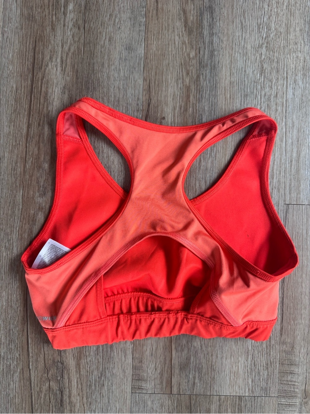 Reebok Coral-Red Racerback Sports Bra - Picture 3 of 3